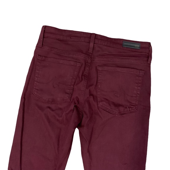 AG Jeans Farrah High Rise Skinny Jeans 27R Maroon 3188 - Picture 5 of 10